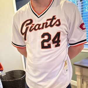 Giants White Jersey Mays 24